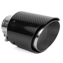 Koncovka výfuku RACES CARBON 101mm, vstup 51mm - Lesklá