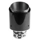 S jedným výstupom Koncovka výfuku RACES CARBON 89mm, vstup 51mm - Lesklá | race-shop.sk