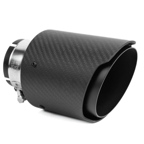 S jedným výstupom Koncovka výfuku RACES CARBON 114mm, vstup 63.5mm - Matná | race-shop.sk