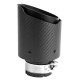 S jedným výstupom Koncovka výfuku RACES CARBON 114mm, vstup 76mm - Matná | race-shop.sk