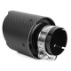 S jedným výstupom Koncovka výfuku RACES CARBON 114mm, vstup 76mm - Matná | race-shop.sk