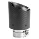S jedným výstupom Koncovka výfuku RACES CARBON 101mm, vstup 60mm - Matná | race-shop.sk