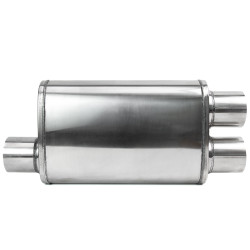 Nerezový koncový tlmič RACES 41, vstup 2,5" (63mm)