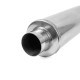 1x vstup / 1x výstup Nerezový stredový tlmič RACES 50, vstup/výstup 3" (76mm) | race-shop.sk