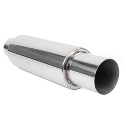 Nerezový koncový tlmič RACES 37, vstup 3" (76mm) SS304