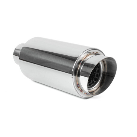 Okruhle - Jednostenné Nerezový koncový tlmič RACES 32, vstup/výstup 2,5" (63mm) SS201 | race-shop.sk