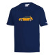 Spacro T-shirt LANCIA HF DELTA INTEGRALE, blue marine/yellow