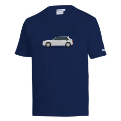 Tričko Sparco LANCIA HF DELTA INTEGRALE, blue marine/biela