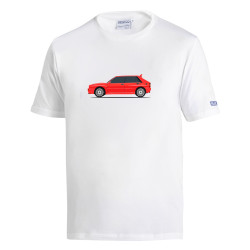 Spacro T-shirt LANCIA HF DELTA INTEGRALE, white/red
