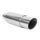 Okruhle - Jednostenné Tlmič RACES Chrome 89mm, vstup 2,5" (63mm) | race-shop.sk