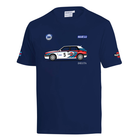 Tričká Tričko SPARCO MARTINI RACING LANCIA DELTA, námornícka modrá | race-shop.sk