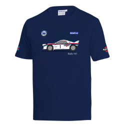 Tričko SPARCO MARTINI RACING LANCIA 037, námornícka modrá