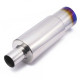 Okruhle - Jednostenné RACES Stainless steel muffler tip BURNT - 63,5mm | race-shop.sk