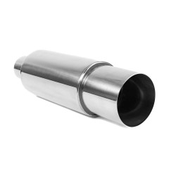 RACES Rear stainless steel muffler V4 - 57mm