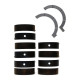 Časti motora Manley Main Bearing FORD 351C Main Bearings H SERIES | race-shop.sk