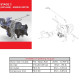 Accessories GARRETT 912944-0001 FASTENERS KIT GT2260S POWERMAX STAGE 1 FOR VOLKSWAGEN MK7 / MK7.5 2.0L 2014-2021 | race-shop.sk