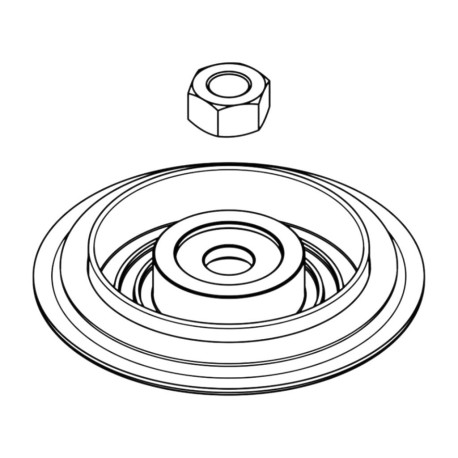 Accessories GARRETT 910476-0002 DIAPHRAGM KIT, 45MM, 50MM (INCLUDES DIAPHRAGM ASSY AND VALVE STEM NUT) FOR WASTEGATE GVW-45 | race-shop.sk