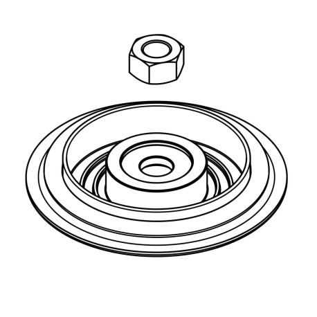 Accessories GARRETT 910476-0001 DIAPHRAGM KIT, 40MM (INCLUDES DIAPHRAGM ASSY AND VALVE STEM NUT) FOR WASTEGATE GVW-40 | race-shop.sk