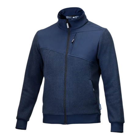 Mikiny a bundy Sparco Full Zip Grit Flísová mikina CRESTONE, modrá | race-shop.sk