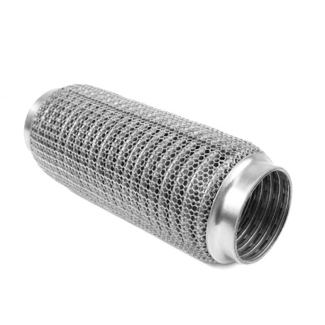 Pružná spojka (SS304 vystužená) Výfuková pružná spojka PRO 200x63mm, nerez | race-shop.sk