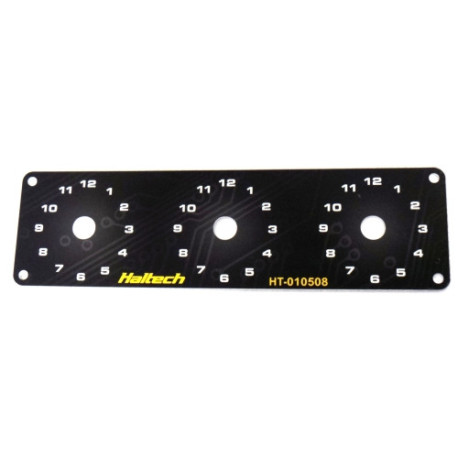 Haltech Haltech Triple Switch Panel Only includes Yellow & Red knobs | race-shop.sk