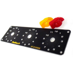 Haltech Triple Switch Panel Kit includes Yellow & Red knobs