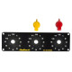 Haltech Haltech Triple Switch Panel Kit includes Yellow & Red knobs | race-shop.sk
