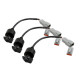 Haltech Haltech Triple Switch Panel Kit includes Yellow & Red knobs | race-shop.sk