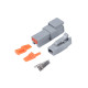 Haltech Haltech Plug and Pins Only Set Deutsch DTM-2 Conn (7.5 Amp) | race-shop.sk
