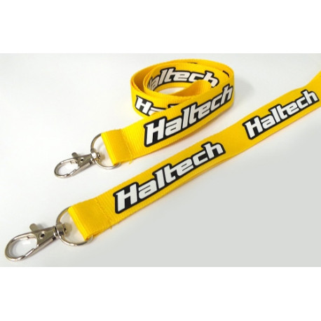 Kľúčenky Haltech Haltech šnúrka na krk -Žltá s potlačeným logom | race-shop.sk