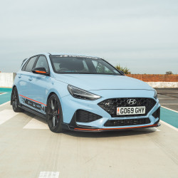 CT CARBON predný splitter pre HYUNDAI I30N facelift, karbón POŠKODENÉ