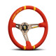 Volanty 3 spokes steering wheel MOMO DRIFTING 350mm, red microfibre | race-shop.sk