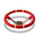 Volanty 3 spokes steering wheel MOMO DRIFTING 350mm, red microfibre | race-shop.sk