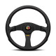 Volanty 3 ramenný športový volant MOMO CORSE 2.0, 350mm, koža, 40mm odsadenie, čierna | race-shop.sk