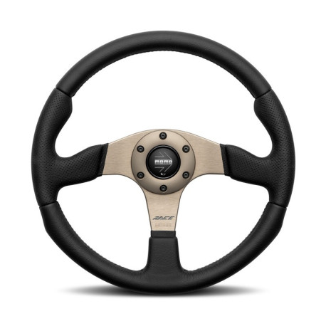 Volanty 3 spoke steering wheel MOMO RACE 2.0 black-anthracite 350mm, leather | race-shop.sk