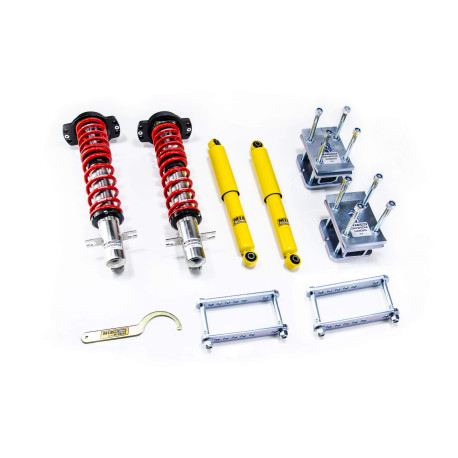MTS Technik komplet Športový výškovo nastaviteľný podvozok MTS STREET SERIES pre Volkswagen CADDY I (14) 08/82 - 07/92 (Inox) | race-shop.sk