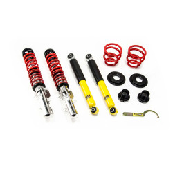 Športový výškovo nastaviteľný podvozok MTS STREET SERIES pre Audi A3 (8L) 09/96 - 05/03 (Inox)