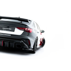 MAXTON DESIGN zadné bočné splittre pre Audi RS3 Sedan 8Y Facelift, lesklá čierna, V1