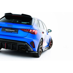 MAXTON DESIGN zadné bočné splittre pre Audi RS3 Sportback 8Y Facelift, lesklá čierna, V1