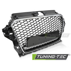 Maska sport style pre AUDI A3 8V 12-16 (lesklý čierny chróm PDC)
