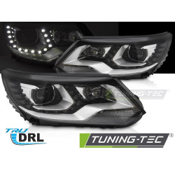 Predné svetlá DRL LED pre VW TIGUAN I 11-15 (čierne)