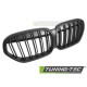 Body kit a vizuálne doplnky Športová Maska pre BMW X1 F48 LCI 20-22 (Matná čierna dvojitá lišta) | race-shop.sk
