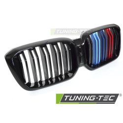 Mriežka Sport Double Bar pre BMW X3 G01 LCI / X4 G02 LCI 21-25 (Lesklý čierny trojfarebný)
