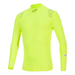 FIA nehorľavý nátelník s dlhým rukávom ALPINESTARS ZX EVO V3, fluo žltá