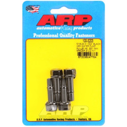 ARP 5/16-24 x 1.500 Black Oxide Hex Water Pump Pulley Studs with .250 Inch Fan Spacer (8740 Chrome Moly)