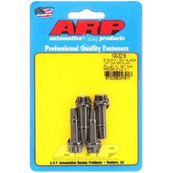 ARP 5/16-24 x 1.500 Black 12-Point Water Pump Pulley Stud with .250 Inch Fan Spacer - 8740 Chrome Moly