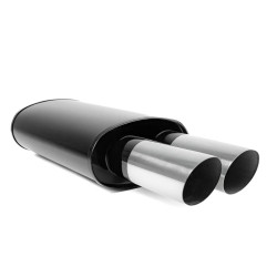 Nerezový koncový tlmič RACES 67, inlet 2" (51mm) SS201 POŠKODENÉ