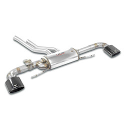 Supersprint Rear exhaust right - left with valve, endpipes "GT Black" (170x105mm) AUDI Q7 55 TFSI E-Hybrid 24+ (with valve)