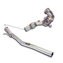 Supersprint Turbo downpipe kit + Metallic WRC catalytic converterFor OEM centre exhaust AUDI S3 8V QUATTRO 2.0 TFSI 13-15