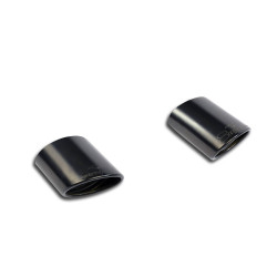 Supersprint Oval endpipe kit Right + Left 145x95 "Gun Metal Grey" AUDI RS3 8VA Sportback QUATTRO 2.5 TFSI 15-16 (Racing)